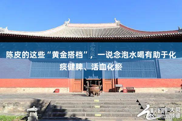 陈皮的这些“黄金搭档”，一说念泡水喝有助于化痰健脾、活血化瘀